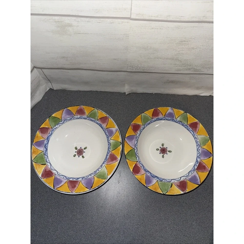 the‎ sweet shoppe by sango Sue Zipkin Bowls  Lot Of 2 Peach Cobbler